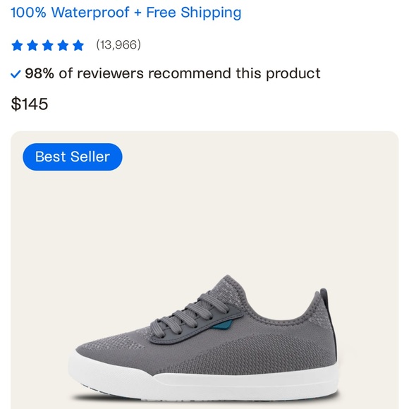 Vessi Gray Men's Knit Sneakers, size 12m - Picture 9 of 9